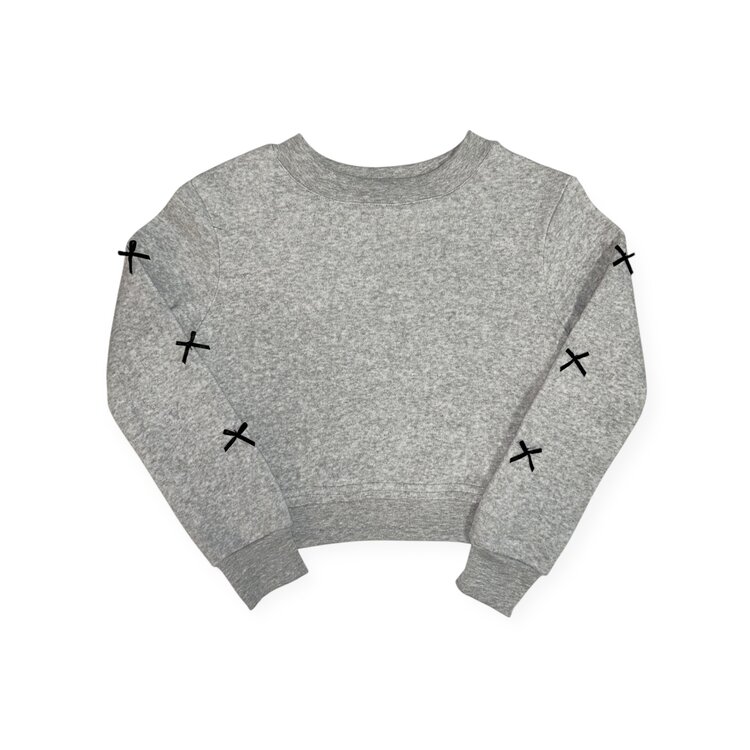 Love Junkie Black Bows Sweatshirt