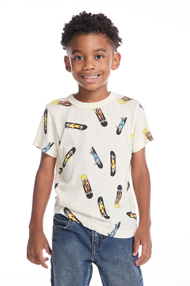 Chaser Skateboard Flames Tee