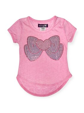 Sparkle by Stoopher Heart Bow Sparkle Tee