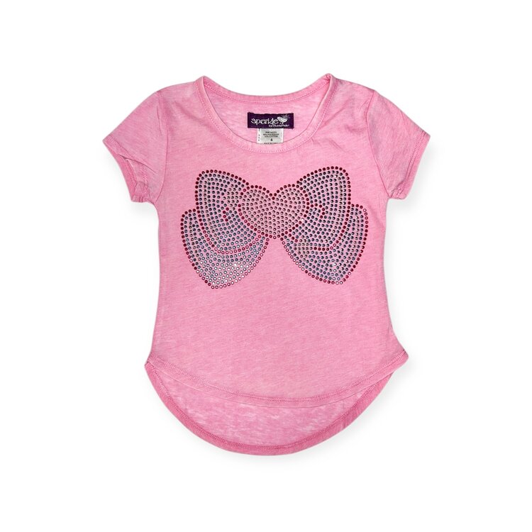 Sparkle by Stoopher Heart Bow Sparkle Tee