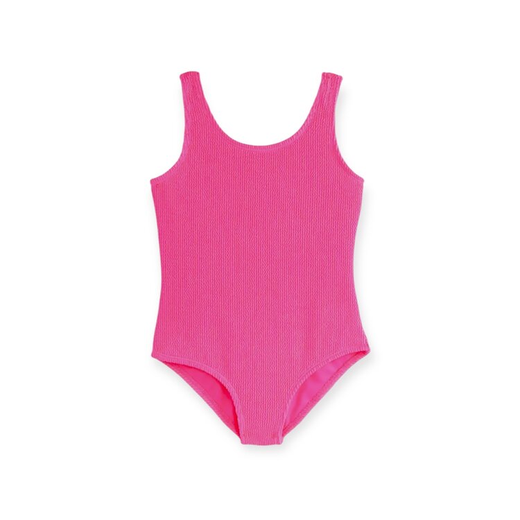 Limeapple Ester Crinkle Stripe One Piece Swimsuit