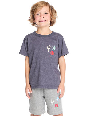 Chaser Bolt Star Smiley Tee