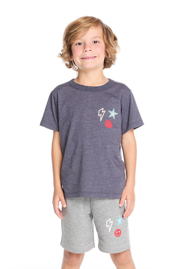 Chaser Bolt Star Smiley Tee