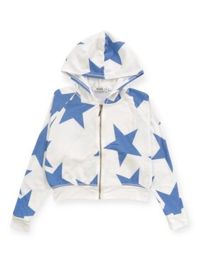 T2 Love Cobalt Stars Zip Hoodie