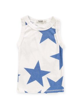 T2 Love Cobalt Stars High Neck Ribbed Tank