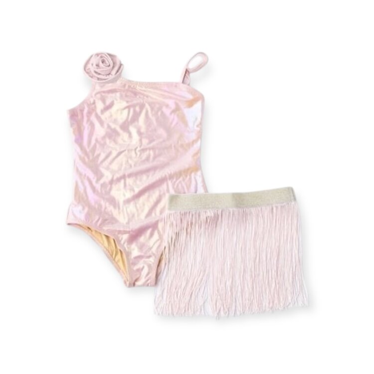 Shade Critters Metallic Rose One Shoulder & Skirt