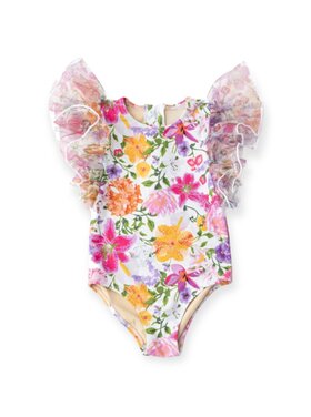 Shade Critters Summer Gardens Tulle Sleeve One Piece