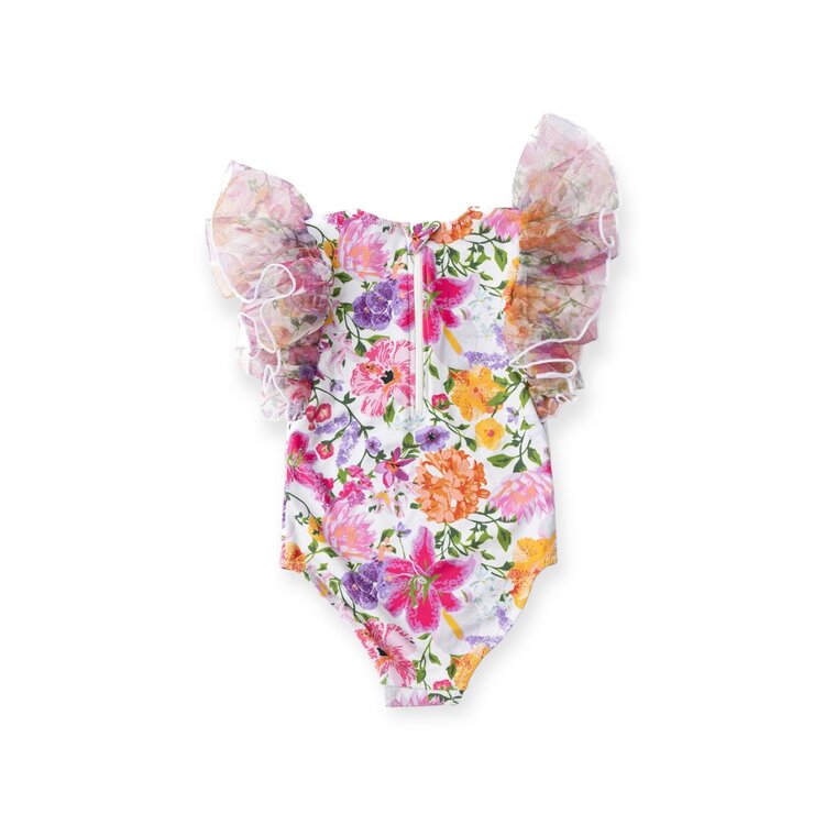 Shade Critters Summer Gardens Tulle Sleeve One Piece