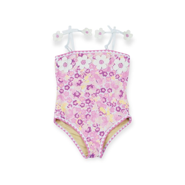 Shade Critters Crochet Pom Pom Ditsy Floral One Piece