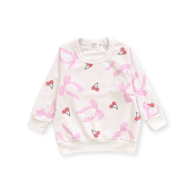 Cozii Bows Cherries Pullover