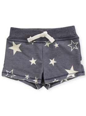 Cozii White Star Raw Edge Shorts