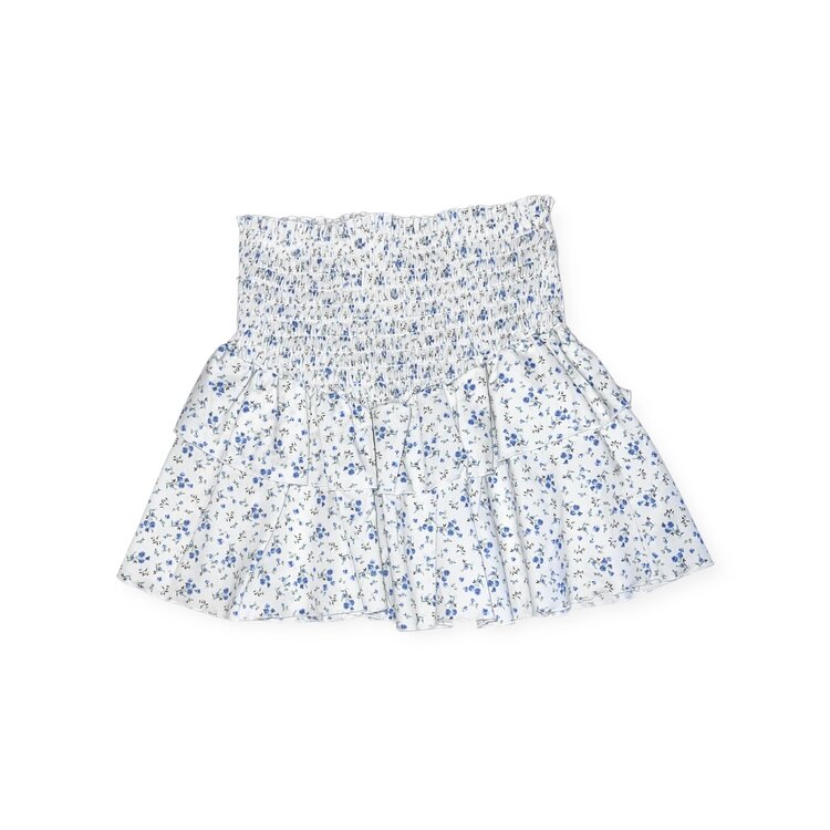 Cheryl Creations Kids Floral Smocked Ruffle Skirt