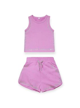 Dollfaced Kids Diamond Sparkle Short Set