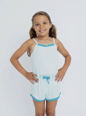 Preppy Goose Lace Trim Cami Short PJ Set