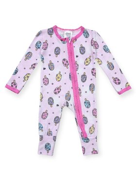 Esme Groovy Popsicles Lace Trim Flip Footie