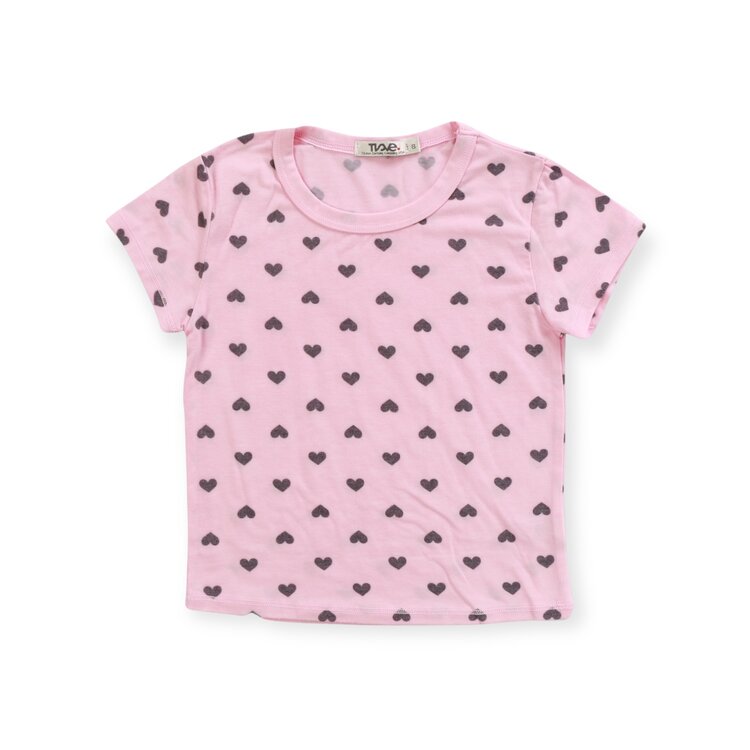 T2 Love Small Hearts Fitted Tee