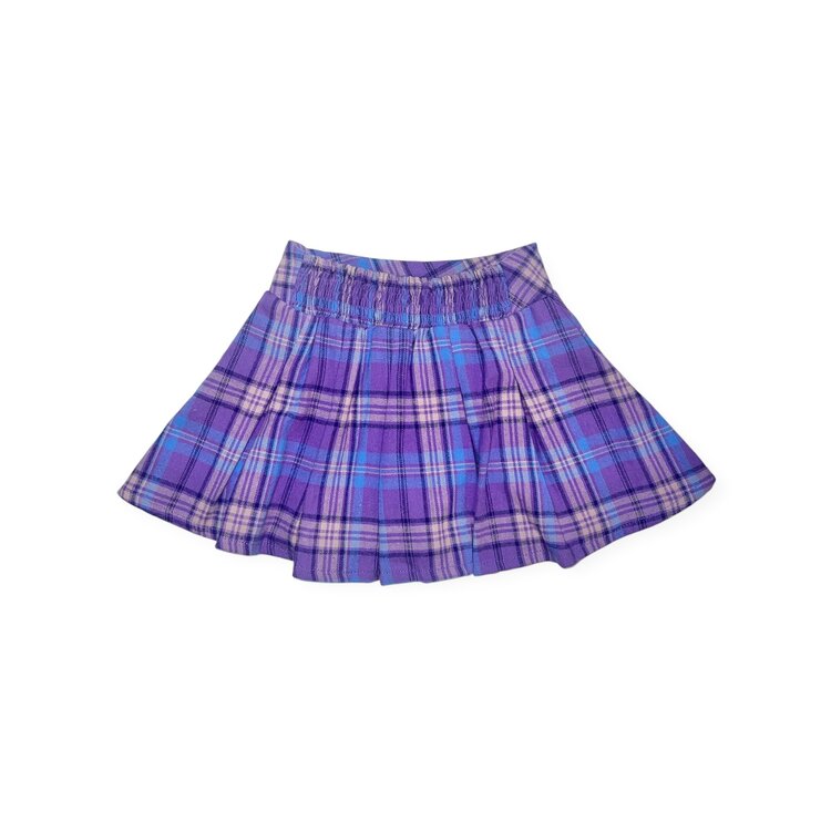Flowers by Zoe Plaid Flannel Skort