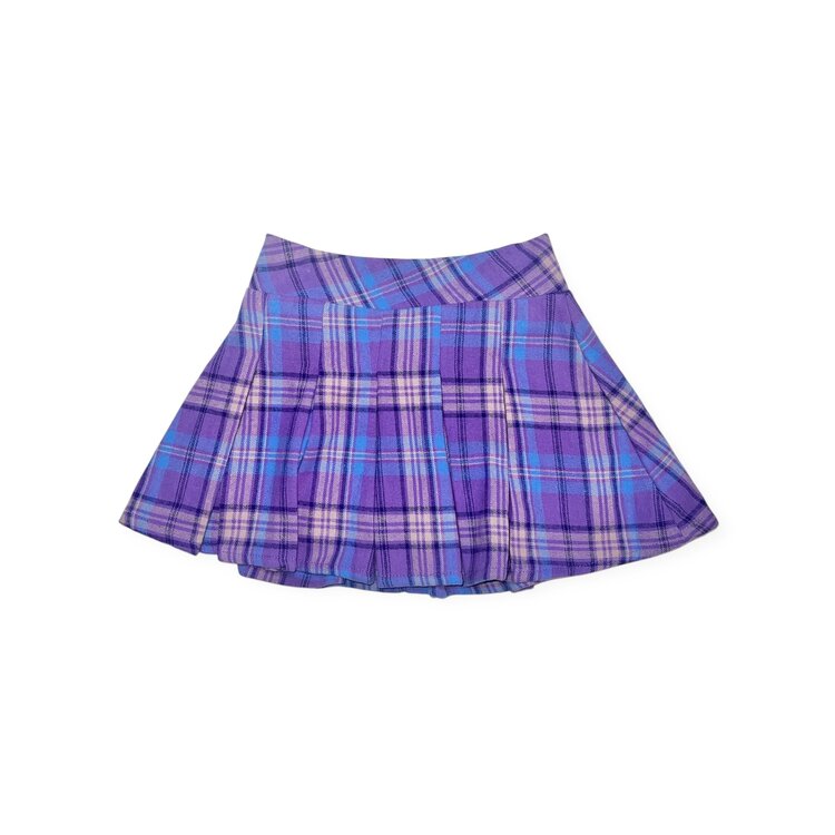 Flowers by Zoe Plaid Flannel Skort