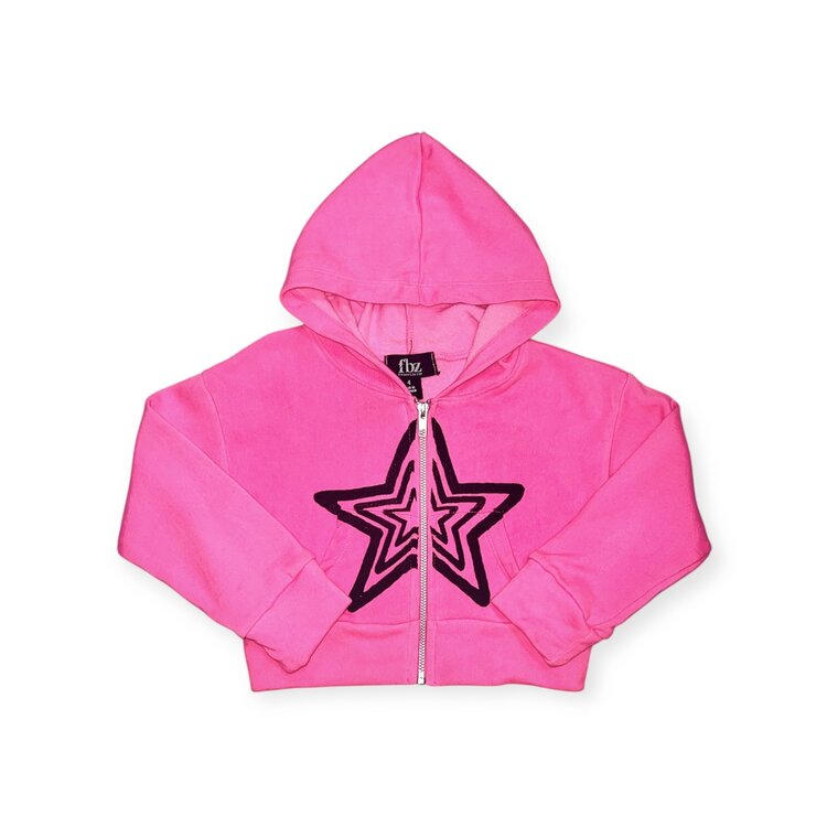 Flowers by Zoe Big Star Zip Hoodie