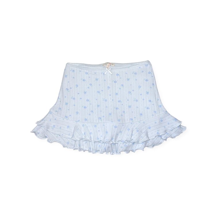 Paper Flower Ditsy Roses Ruffle Skort