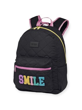 Top Trenz SMILE Patch Puffer Backpack