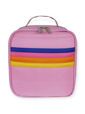 Top Trenz Retro Stripe Puffer Lunch Box