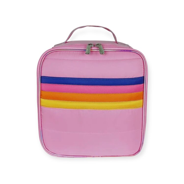 Top Trenz Retro Stripe Puffer Lunch Box