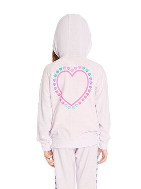 Chaser Love Hearts Zip Hoodie