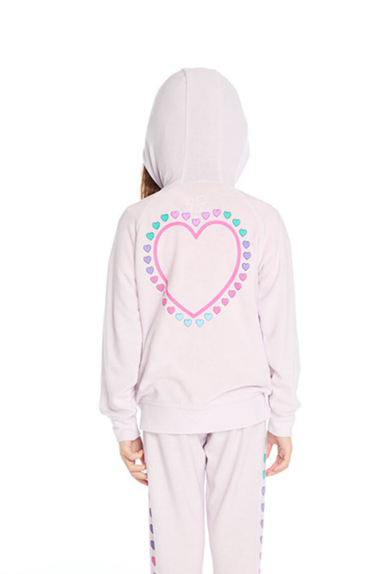 Chaser Love Hearts Zip Hoodie