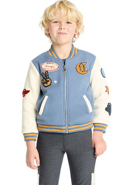 Chaser Varsity Allan Fleece Bomber Jacket