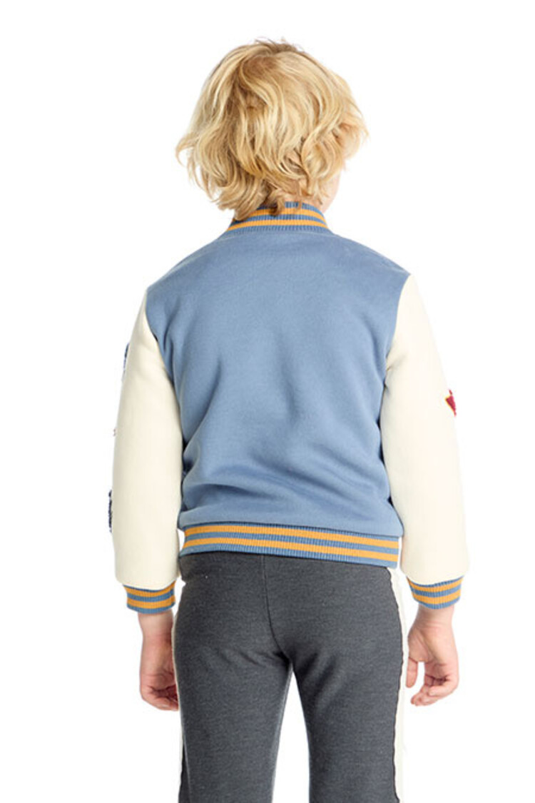 Chaser Varsity Allan Fleece Bomber Jacket