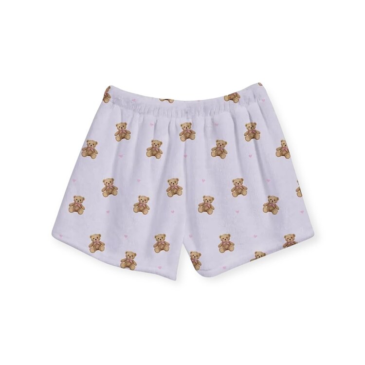 Top Trenz Teddy Bear Fuzzy Shorts