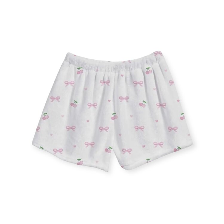 Top Trenz Bow & Tell Fuzzy Shorts