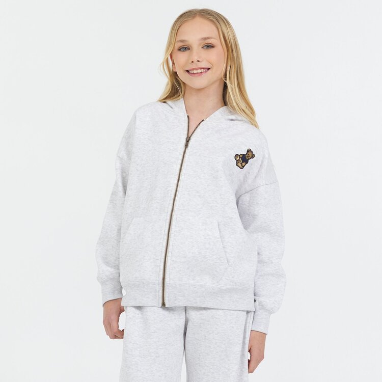 Vintage Havana Teddy Bear Zip Hoodie