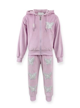 Dollfaced Kids Butterfly Plush Jogger Set