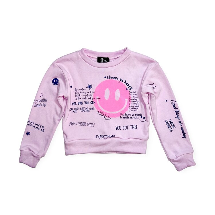 Flowers by Zoe Be Happy Sweatshirt