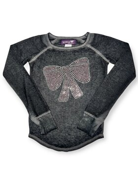 Sparkle by Stoopher Big Bow Stone LS Top