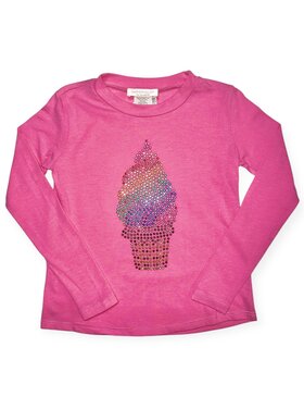 Sparkle by Stoopher Rainbow Ice Cream LS Top