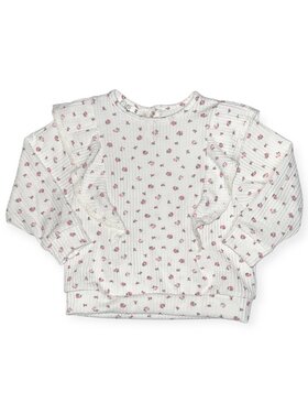 Cozii Double Ruffle Sleeve Pullover