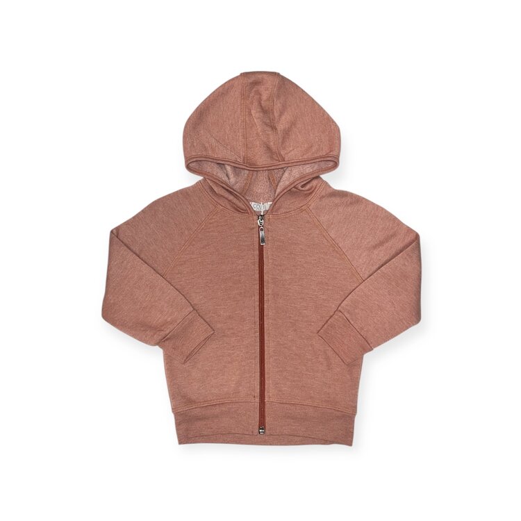 Cozii Solid Zip Up Hoodie