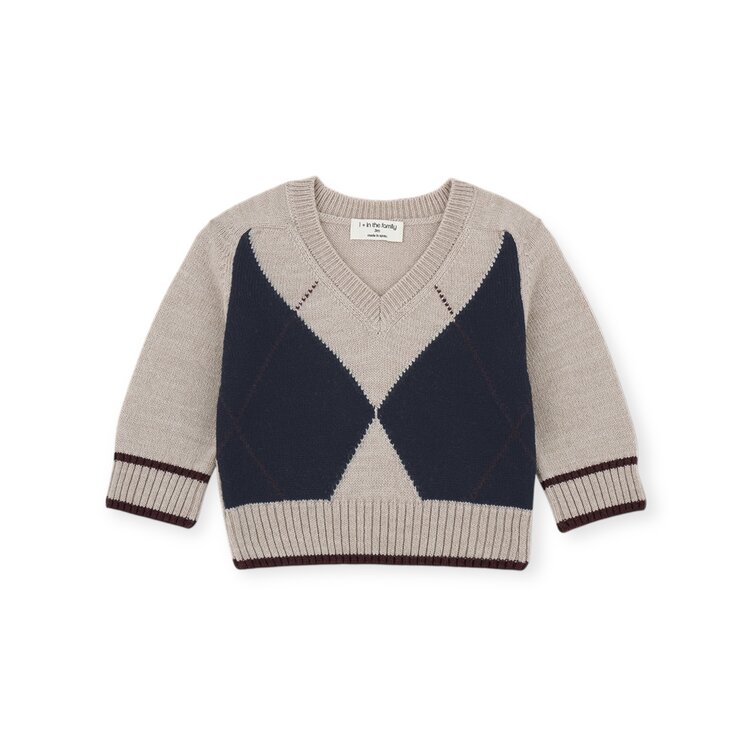 1+ In The Family Kasper Argyle Sweater