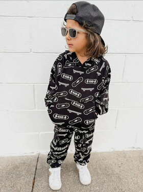 Lucky Panda Kids Skater Hoodie Jogger Set