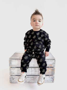 Lucky Panda Kids Good Vibes Jogger Set