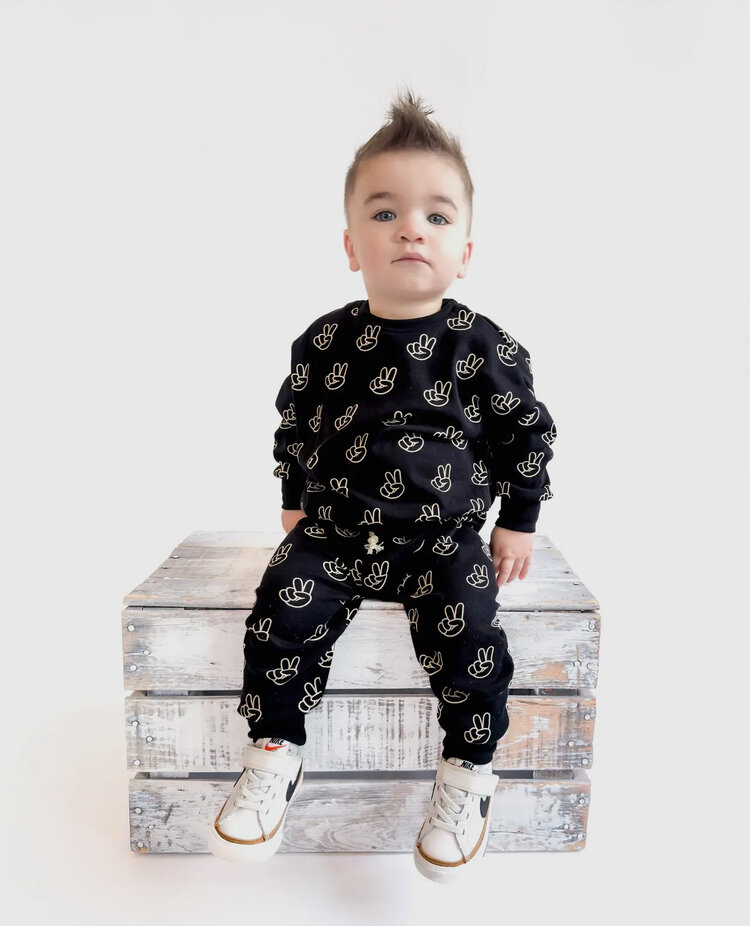 Lucky Panda Kids Good Vibes Jogger Set