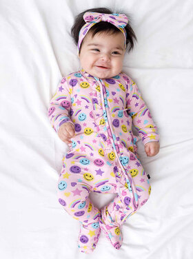 Lev Baby Cora Ruffled Zip Footie