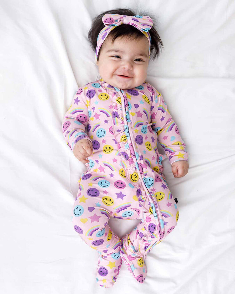 Lev Baby Cora Ruffled Zip Footie