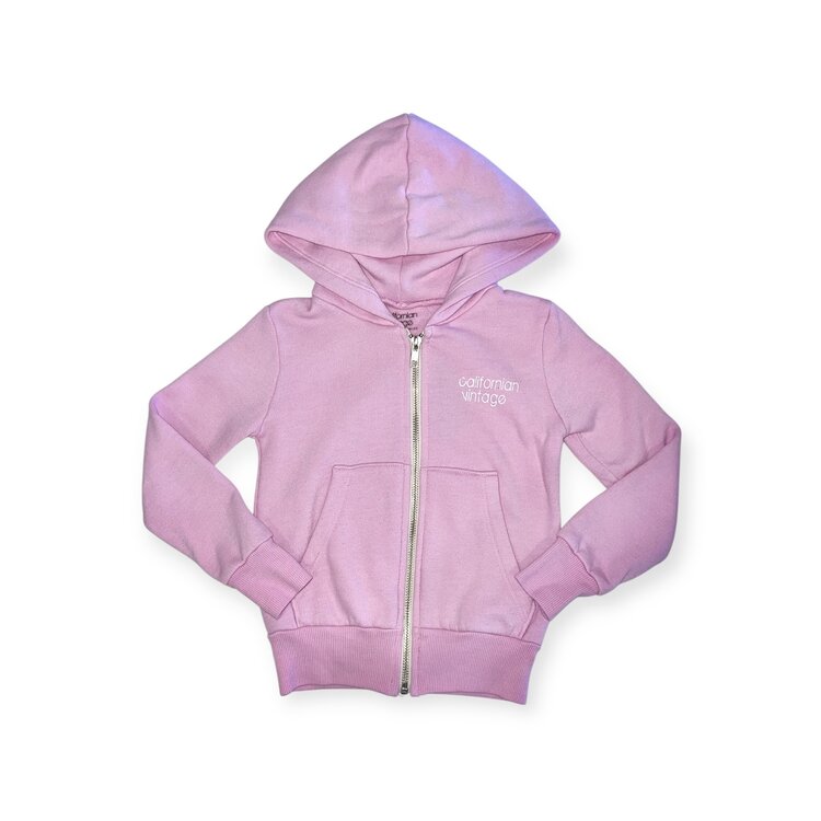 Californian Vintage Brushed Palm Tree Zip Hoodie