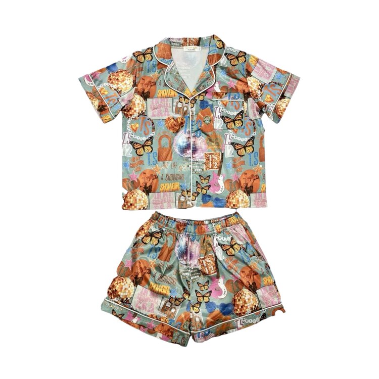 Tweenstyle Showgirl Era SS Satin Short Set