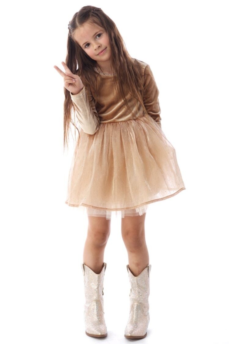 Rockwilde Gem LS Rhinestone Dress