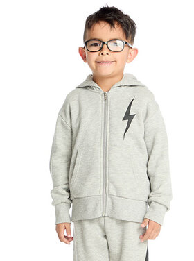 Chaser Black Bolt Zip Hoodie